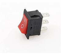 5Pcs 2Pin 2Position ON/Off SPST Interruttore a bilanciere for montaggio a pannello AC 6A / 250V 10A / 125V Nero KCD1 15 * 21mm (Colore : 2)(5)