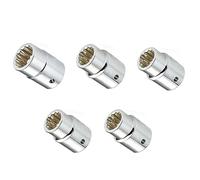 5Pcs 3/4 ' ' Metrico Chiave A Bussola Testa 19-24mm Adattatore Chiavi Convertitori Elettrico Standard Set Prese