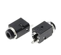 5pcs 3.5MM Connettore Femmina Stereo Verticale 3 Pin con Vite 3.5 Connettore Audio PJ-341