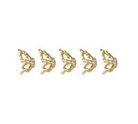 5Pcs 3D Gioielli Lusso Zircone Arte Strass Cristalli Per Decors Anelli Orecchini
