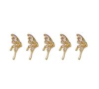 5Pcs 3D Gioielli Lusso Zircone Arte Strass Cristalli Per Decors Anelli Orecchini