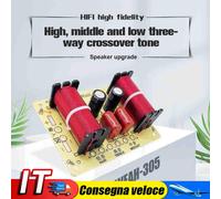 5pcs 3Way Speaker Crossover Circuit Treble Midrange Bass Frequency Divider IT