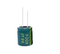 5PCS 400V68UF 16 * 25mm 68UF 400V 16 * 25 18 * 25 Condensatore elettrolitico in alluminio Dispositivi elettronici (Size : Black 18x25)