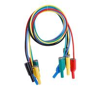 5pcs 4mm 14AWG Spina a banana cavi e sonde linee di prova multimetriche Cavo in rame Cavo in silicone Cavo di prova Spina per la misurazione di test multimerter