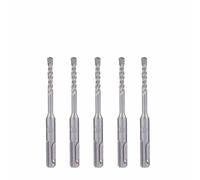 5Pcs 4mm 5mm 6mm Hammer SDS Plus Drill Bits Set 110mm Concrete Wall Brick Block Masonry Hole Saw Drilling 016(7x110mm 5pcs)