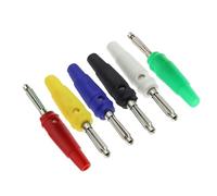 5PCS 4MM Spina a Banana Connettori for altoparlanti Audio Amplificatore Altoparlante Binding Post 4mm Spina jack a Banana for terminali dei cavi(Black)