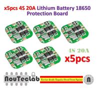 5pcs 4S 14.8V / 16.8V 20A Peak Li-ion BMS PCM Battery Protection Board