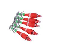 5pcs 5.8cm 3.1g Esche da pesca Glow Jigs Hook Gamberetti Esche artificiali calamari Jigs Seppie Ami da pesca Marine esche da pesca