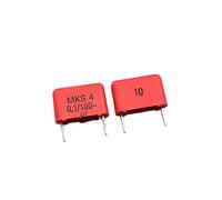 5pcs/50pcs 104 100V 0.1UF 100V 100nF 104K MKS4 Pitch 10mm Audio DIY Film Capacitor EKFBQBGW(One Size)