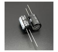 5pcs/50pcs 47uF 200V47uF 12.5x20mm Wide Temperature Range Aluminum Electrolytic Capacitor Long Feet AUOQKQUT(One Size)