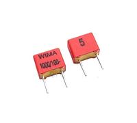 5pcs/50pcs Film capacitor 100V 102 0.001UF 100V 1000PF 1NF 102J 5% FKP2 Pitch 5mm ICXLPMC(One Size)