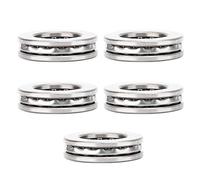 5pcs 51105 Cuscinetti assiali a sfere in miniatura, 25x42x11mm Cuscinetto in acciaio ad alta precisione Cuscinetto a sfera in acciaio 2RS Colonna singola a basso rumore Sostituzione del cuscinetto reg