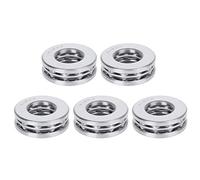 5pcs 51204 cuscinetto assiale a sfere assiale, acciaio per cuscinetti ad alta precisione, pressione a piano singola colonna rotolamento accessori industriali, diametro interno 20mm diametro esterno 40