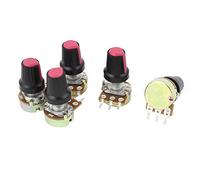 5pcs 5K resistori variabili OHM 3 terminali lineari conici rotanti tipo B potenziometri potenziometro pot AMNzOgOdL
