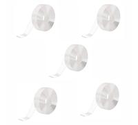 5PCS 5M Nastro Super Resistente Lato Adesivo Trasparente Riutilizzabile