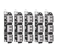 5Pcs 5V 2.1A Modulo caricatore per banca di alimentazione 3 Porta di ricarica USB Circuito mobile Scheda per banca di alimentazione USB fai-da-te