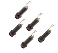 5Pcs 6.35mm 1/4 di pollice elettrico basso chitarra uscita presa fine pin presa cilindro ingresso uscita presa presa facile da usare