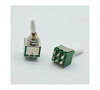 5pcs 6 pin 2 position 6mm 2A 250V 6A 125V AC tripod toggle switch KNX1*2