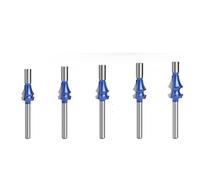 5pcs 6mm 1/4 Shank Router Bit Set for La Lavorazione Del Legno Fresa Carburo Di Tungsteno Linea Di Disegno(No bearing 6mm)