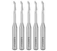 5Pcs 8mm Tungsten Steel Endmill Milling, Router Bit Engraving Bit, CNC Milling Set for Woodworking, Carbon Steel, Grinding with Upper and Lower Spiral Processing