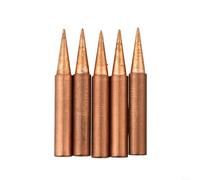 5pcs 900M-T Copper Soldering Tips Pure Metal(900M-T-0.8D) | Pure copper core, heat transfer, plating, 5pcs , per ideal for precision work