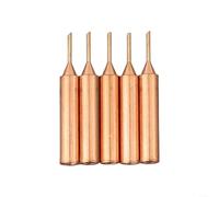 5pcs 900M-T Copper Soldering Tips Pure Metal(900M-T-1C) | Pure copper core, heat transfer, plating, 5pcs , per ideal for precision work