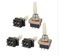 5pcs AC 220V 3A DPDT On/Off/On 6 Pin Toggle Switches KN3-203B