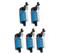 5PCS AC 250V 5A Interruttore di finecorsa momentaneo con leva a rullo e braccio regolabile per applicazioni di automazione CNC e controllo industriale