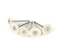 5PCS accessori per utensili abrasivi 3MM Shank Flat Nylon Setole Ruote Spazzola abrasiva Lucidatura per lucidatura per utensili rotanti Dremel, A