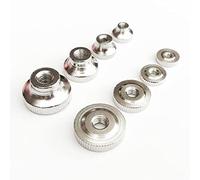 5pcs Acciaio Articolo Regolare il livellamento zigrinata Toolless Thumb dado M3 m4 m5 m6 3d Thumbut della tenda del letto riscaldato a molla della stampante Fai da te ( Color : Type A , Size : M3 )