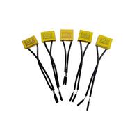 5PCS AD K X2 capacitance Tape line 0.1uF 0.15uF 0.22uF 0.33uF 0.47uF 250V-275V Housing Flexible wire capacitor MQXFCZUX(0.22UF)