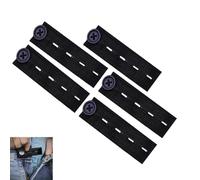 5PCS Allarga Pantaloni Set（Nero,14cm）per bottoni jeans,Estensori Elastici in Vita, Estensori di Bottoni Regolabili per Jeans e Pantaloni, per Gravidanza, Uomo e Donna