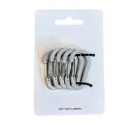 5Pcs Alluminio D Forma Moschettone Clip Compatto Primavera Outdoor Gear Moschettone Per Portachiavi E Accessori Clip Resistente