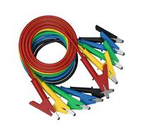 5pcs Alta Corrente Alligatori Clip Test Leads Metallo Forte Elettrico Test Doppio Alligatori Per Doppia Estremità Della Auto