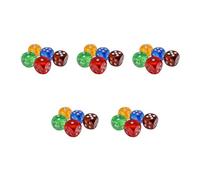 5pcs Angoli Rotondi di Cristallo Dadi 6 lati Portatile Giochi Da Tavolo Gioco Partito Trasparente Set Per Intrattenimento Cristallo Set 6 lati