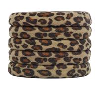 5pcs Animal Print Fasce per capelli per uso quotidiano runchies elastici corda cerchi per donne ragazze vestito diverso moda cravatta uso quotidiano