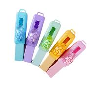 5Pcs Animale Scorrevole Retrattile Gomma Gomma Facile Cancellazione per Scrivere Disegno Progetto Artistico Forniture scolastiche Gomma retrattile