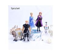 5pcs Anna Elsa Frozen 2 Mini Action Figure Giocattolo