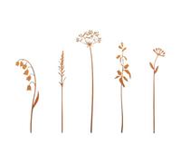 5PCS antico felce palo all'aperto arte del ferro cantiere palo per giardino decorazione patio prati paesaggio accessori
