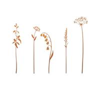5PCS antico felce palo all'aperto arte del ferro cantiere palo per la decorazione del giardino patio prati paesaggio accessori giardino pali