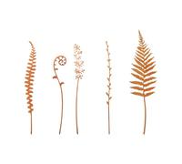 5PCS antico felce palo all'aperto arte del ferro cantiere palo per la decorazione del giardino patio prati paesaggio accessori giardino pali