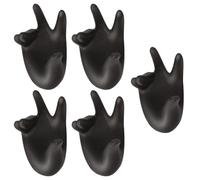 5pcs Aquarium Coral Rack Base Base Coral Base Pish Serbatoio Forniture (Nero)