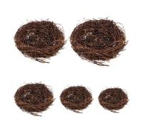 5pcs Artificial Bird Nest Vivid Twig Nest Chic Easter Tema Decorazione per la