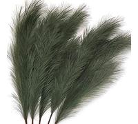 5pcs artificiale pampa erba 47in 120 cm bouquet fai da te vaso capodanno vacanza festa di nozze decorazione domestica pianta simulazione fiore canna (verde)