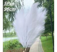 5pcs Artificiale Pampas Erba Bouquet Simil Secchi Pianta Per Home Living Casa