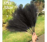 5pcs Artificiale Pampas Erba Bouquet Simil Secchi Pianta Per Home Living Casa