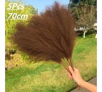 5pcs Artificiale Pampas Erba Bouquet Simil Secchi Pianta Per Home Living Casa