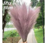 5pcs Artificiale Pampas Erba Bouquet Simil Secchi Pianta Per Home Living Casa