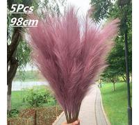 5pcs Artificiale Pampas Erba Bouquet Simil Secchi Pianta Per Home Living Casa
