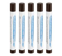 5pcs Bastoncini di Cera per Riparare Graffi e Buchi nel Legno, Marrone Scuro